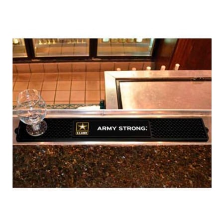Fanmats FanMats Drink Mat, Military - U.S. Army, 3-1/4 x 24 x 1 15685